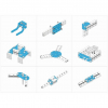 Ресурсный набор Bracket Robot Pack-Blue - «globural.ru» - Нижневартовск