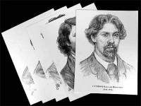 Портреты художников (22 штуки формат А3) - «globural.ru» - Нижневартовск