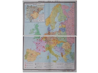 Учебная карта "Европа 1924-1939 гг" 1050*1420 мм (матовое, 2-стороннее лам.) - «globural.ru» - Нижневартовск