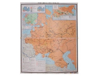 Учебная карта "Россия 1907-1914 гг." 1420*1100 мм (матовое, 2-стороннее лам.) - «globural.ru» - Нижневартовск