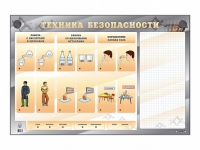 Электрифицированный стенд "Техника безопасности" с маркерными полями - «globural.ru» - Нижневартовск