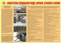 Плакат "Военно-учетные специальности солдат, матросов, сержантов и старшин" - «globural.ru» - Нижневартовск