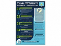 Стенд-уголок "Техника безопасности при работе на компьютере в общеобразовательных учреждениях" - «globural.ru» - Нижневартовск