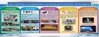 Стенд "История развития компьютерной техники" (вариант 2) - «globural.ru» - Нижневартовск