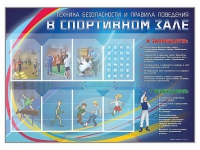 Стенд-уголок "Техника безопасности и правила поведения в спортивном зале" - «globural.ru» - Нижневартовск