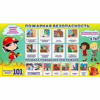 Стенд "Пожарная безопасность" 1.5х0.8 - «globural.ru» - Нижневартовск