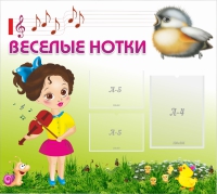 Стенд "Веселые нотки" - «globural.ru» - Нижневартовск