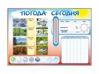 Стенд-уголок маркерный "Погода сегодня" - «globural.ru» - Нижневартовск