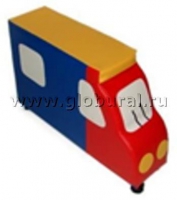 Напольная мягкая игрушка "Грузовик" каталка - «globural.ru» - Нижневартовск