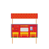 Учебно-игровой макет "Остановка" стационарная - «globural.ru» - Нижневартовск
