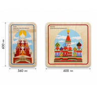 Набор стеновых панелей «Памятные места России - Кижи, Москва» - «globural.ru» - Нижневартовск