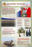 Стенд "На службе Отечеству" (вариант 1) - «globural.ru» - Нижневартовск
