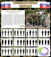 Стенд "Военная форма одежды (флаг РФ)" - «globural.ru» - Нижневартовск