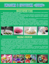 Стенд "Биология в профессии повар" - «globural.ru» - Нижневартовск