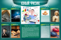 Стенд "Юный физик" (вариант 2) - «globural.ru» - Нижневартовск