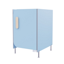 Гигиеническая кабинка из коллекции «НЕГА» (цвет голубой) - «globural.ru» - Нижневартовск