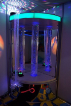 Релаксационный уголок «Отражение» с пузырьковой колонной и фиберволокном - «globural.ru» - Нижневартовск