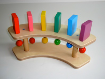 Тактильно-развивающая панель "Разноцветное домино" (6 домино, 1/4 круга) - «globural.ru» - Нижневартовск