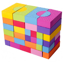 Конструктор мягкий 68 блоков - «globural.ru» - Нижневартовск