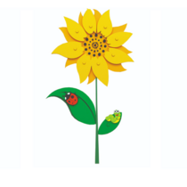 Сенсомоторное декоративно-развивающее панно "Подсолнух" - «globural.ru» - Нижневартовск