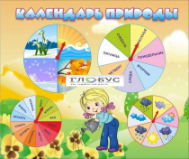 Стенд "Календарь природы" (вариант 1) - «globural.ru» - Нижневартовск
