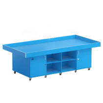Стол для робототехники с дверками (синий) - «globural.ru» - Нижневартовск