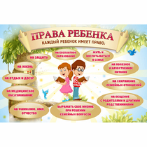 Стенд "Права ребенка" 1,5х1,0 - «globural.ru» - Нижневартовск