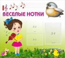 Стенд "Веселые нотки" - «globural.ru» - Нижневартовск
