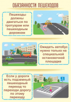 Стенд "Обязанности пешехода часть 2" - «globural.ru» - Нижневартовск