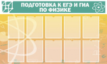 Стенд "Подготовка к ЕГЭ и ОГЭ по физике вариант 2 (10 карманов)" - «globural.ru» - Нижневартовск