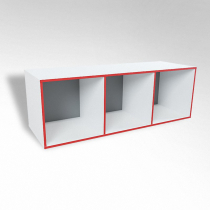 Открытая настенная полка-3-х секционная ТР3 ЛДСП  - «globural.ru» - Нижневартовск