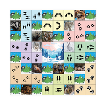 Коврик для логобота Пчелка "Следы животных" - «globural.ru» - Нижневартовск