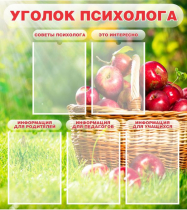 Стенд "Уголок психолога" (вариант 1) - «globural.ru» - Нижневартовск