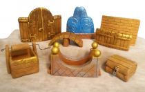 Набор глиняных фигурок (малые архитектурные формы) для песочной терапии - «globural.ru» - Нижневартовск