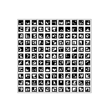 Поле aruco-меток, не бликующая поверхность 101 метка - «globural.ru» - Нижневартовск