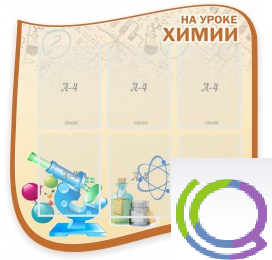 Стенд "На уроке химии" (вариант 2) - «globural.ru» - Нижневартовск
