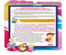 Стенд "Возрастные особенности ребенка" - «globural.ru» - Нижневартовск