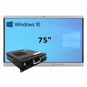 Интерактивная панель 75" (встроенный ПК, Win10, Intel i5) - «globural.ru» - Нижневартовск