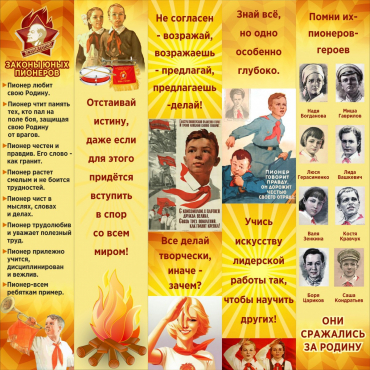 Тематический стенд "Пионеры" - «globural.ru» - Нижневартовск