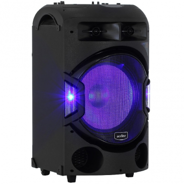 Переносная мобильная акустическая система с возможностью подключения микрофона и проигрывания аудиофайлов с флеш-накопителя мощностью не менее 250 Вт - «globural.ru» - Нижневартовск